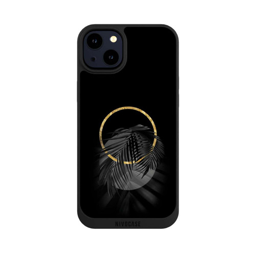 Apple iPhone 14 Plus NIVOpure tropische Blätter schwarz