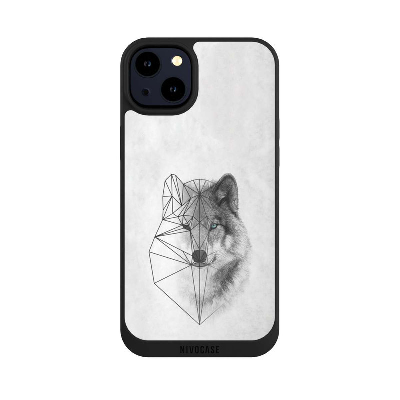 iPhone 14 Plus NIVOpure Polygonaler Wolf