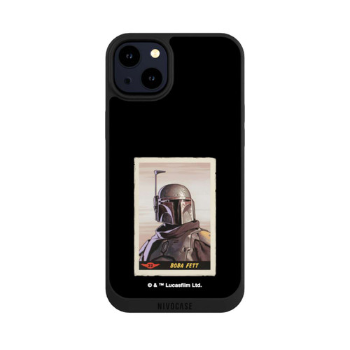 Apple iPhone 14 Plus NIVOpure Boba Fett Badges Black Background
