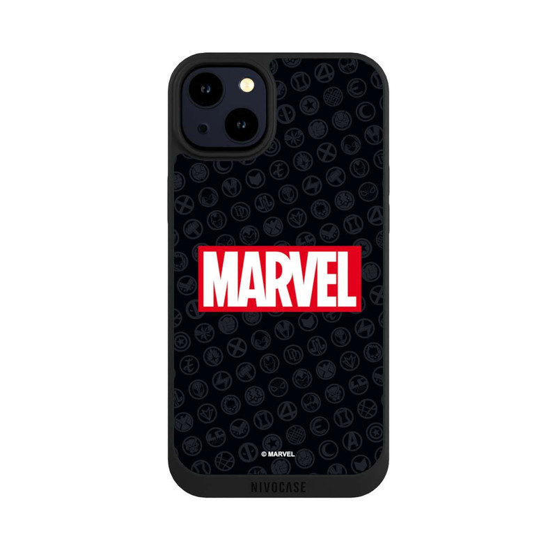 iPhone 14 Plus NIVOpure Marvel Logo Black Red 