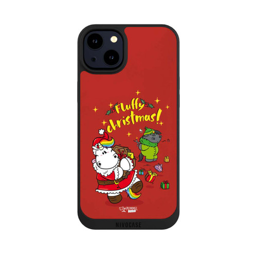 Apple iPhone 14 Plus NIVOpure Pummeleinhorn Fluffy Christmas Red