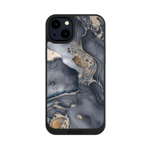 Apple iPhone 14 Plus NIVOpure Alcohol Ink Gold Grey