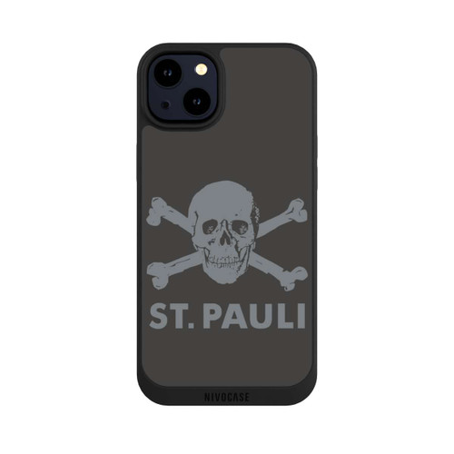 Apple iPhone 14 Plus NIVOpure FC St. Pauli Logo Grau