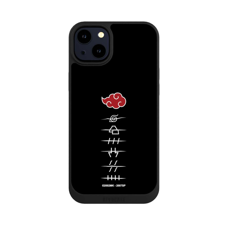 iPhone 14 Plus NIVOpure Akatsuki Mitgliedssymbole Schwarz