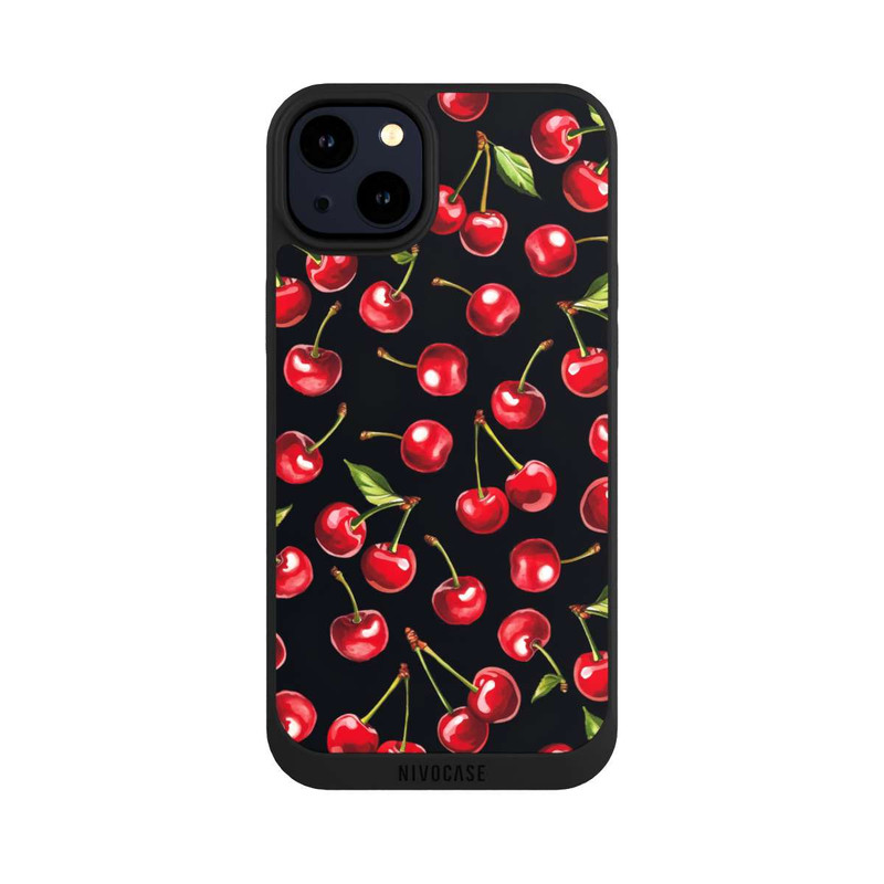 iPhone 14 Plus NIVOpure Kirschmuster Schwarz mit KI