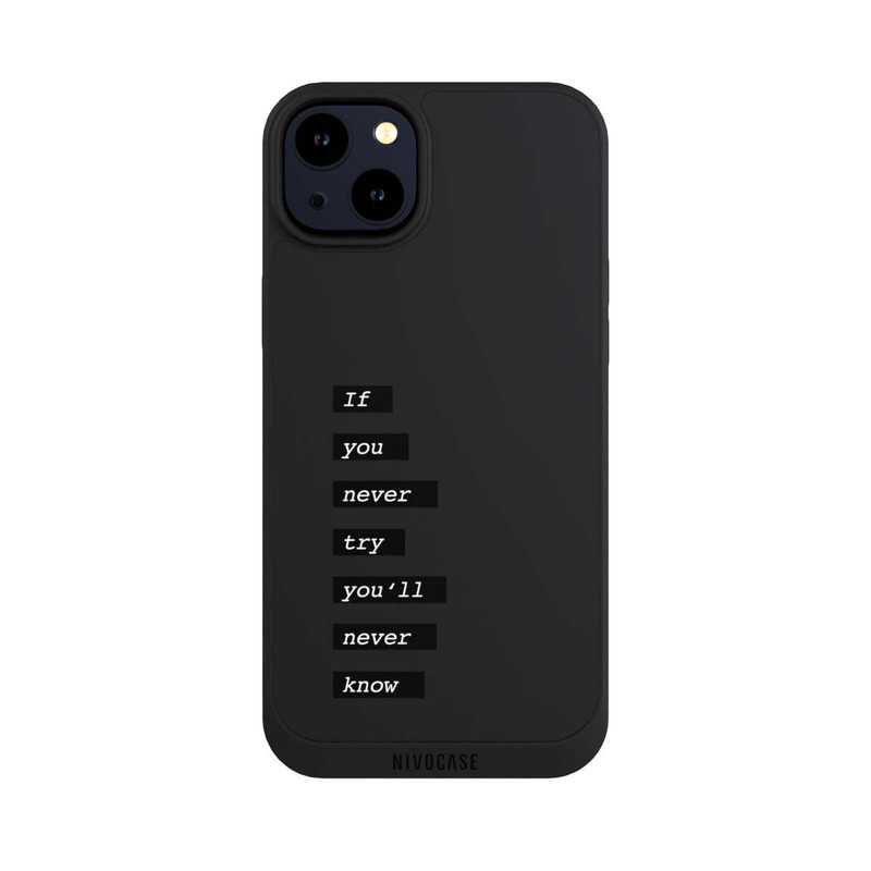 iPhone 14 Plus NIVOpure If You Try Black Transparent