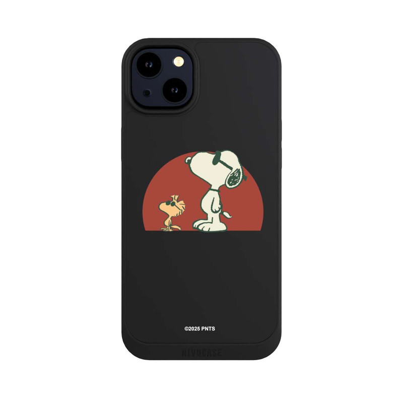 iPhone 14 Plus NIVOpure Snoopy Woodstock Far Out transparent