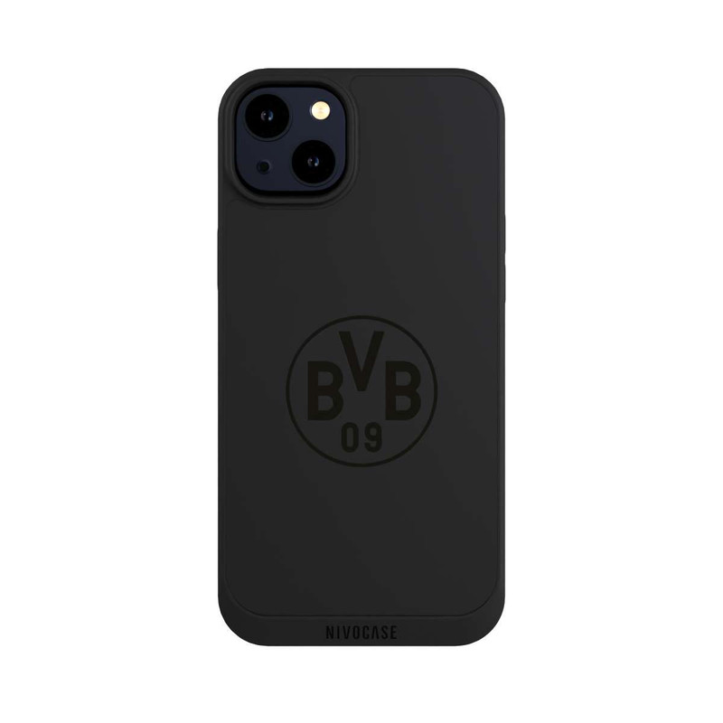 iPhone 14 Plus NIVOpure BVB Logo Schwarz Transparent