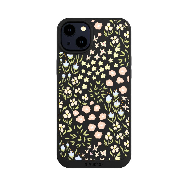 iPhone 14 Plus NIVOpure Summer Flowers Pattern Pastel Colors Transparent