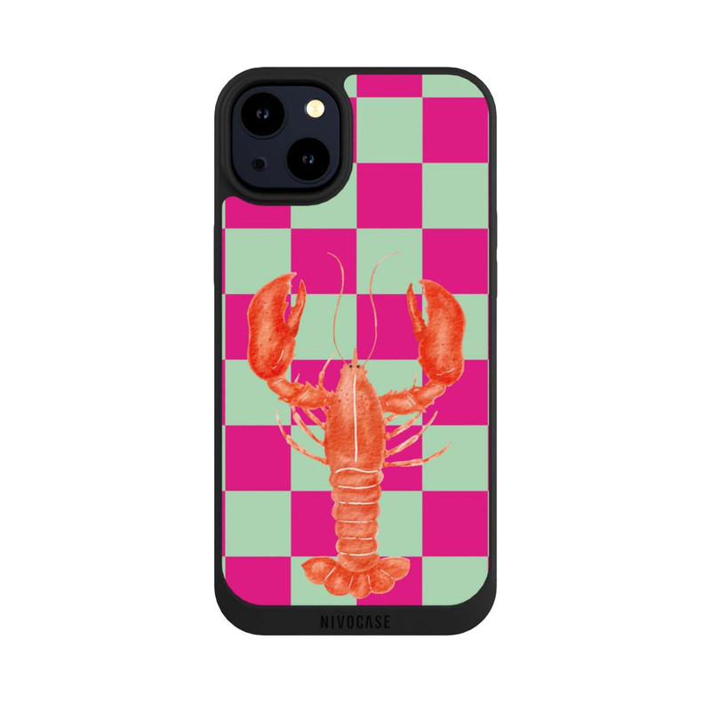iPhone 14 Plus NIVOpure Pink Checkers Lobster