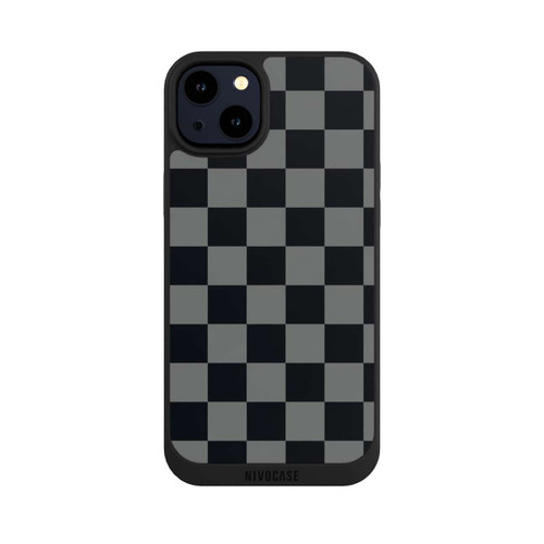 Apple iPhone 14 Plus NIVOpure Schachbrett Schwarz Grau