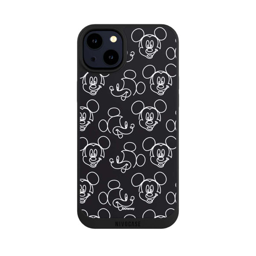 Apple iPhone 14 Plus NIVOpure Disney Mickey Muster Schwarz