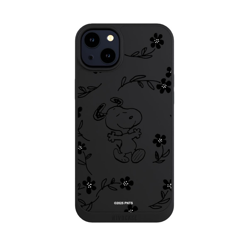 iPhone 14 Plus NIVOpure Snoopy und Flowers Transparent