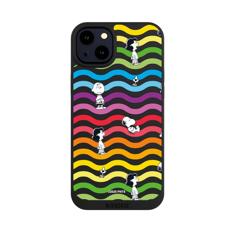 iPhone 14 Plus NIVOpure Snoopy Pattern Rainbow Transparent