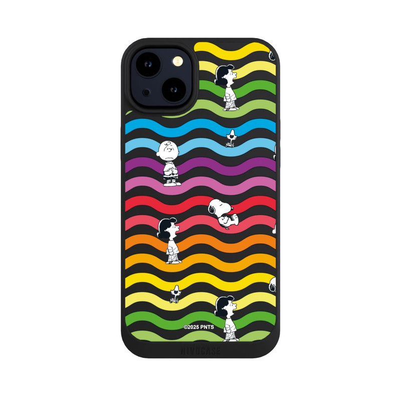 iPhone 14 Plus NIVOpure Snoopy Pattern Rainbow Transparent