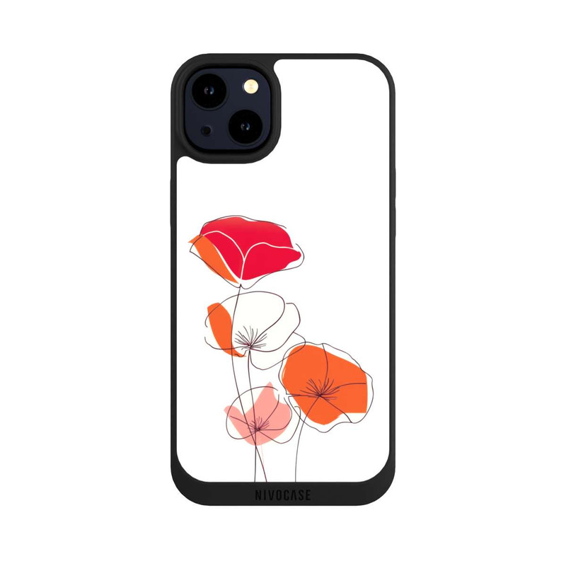 iPhone 14 Plus NIVOpure Poppies Line Art
