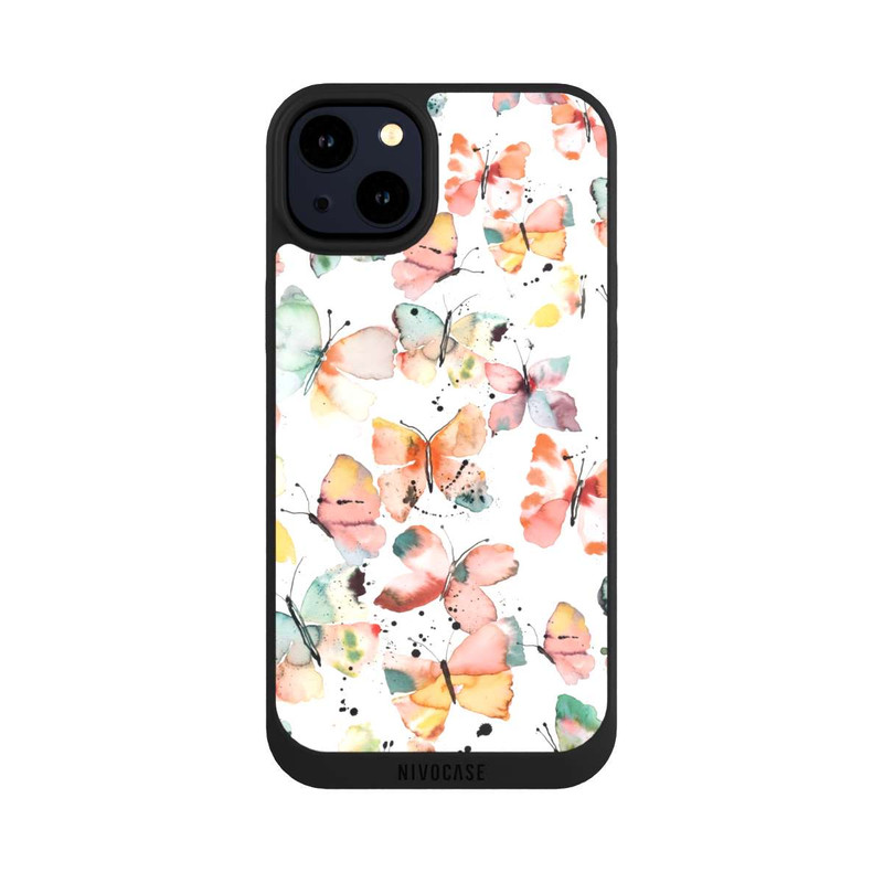 iPhone 14 Plus NIVOpure Butterflies Watercolor Pattern