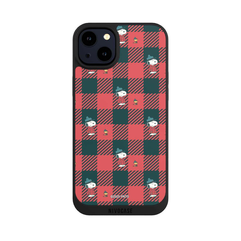 iPhone 14 Plus NIVOpure Peanuts Red Tartan Pattern