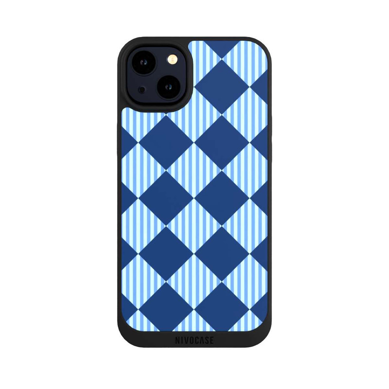 iPhone 14 Plus NIVOpure Diamond Pattern Blue