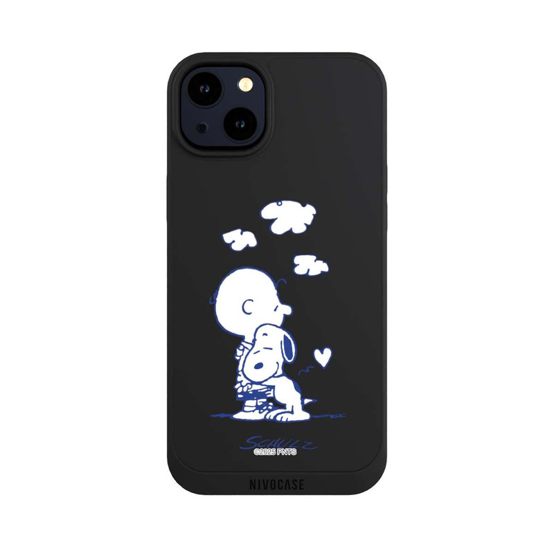 iPhone 14 Plus NIVOpure Peanuts Charlie Brown Snoopy Hug Transparent