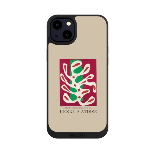 Apple iPhone 14 Plus NIVOpure Blanche sur Fond Rouge et Vert by Henri Matisse