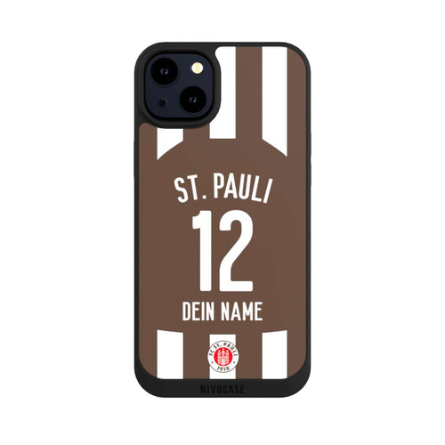 Apple iPhone 14 Plus NIVOpure FC St. Pauli Trikot Personalisierbar 25-26