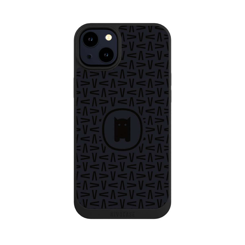 iPhone 14 Plus NIVOpure Nivocase Muster Schwarz Grau