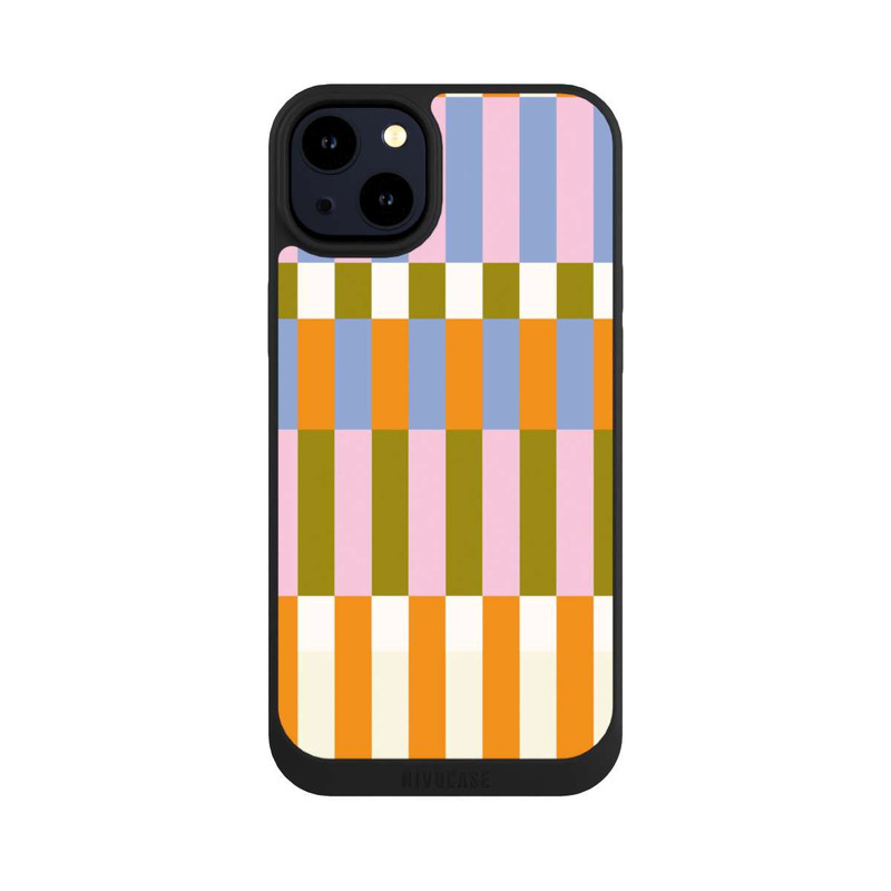 iPhone 14 Plus NIVOpure Thème à Carreaux Colorés et Audacieux