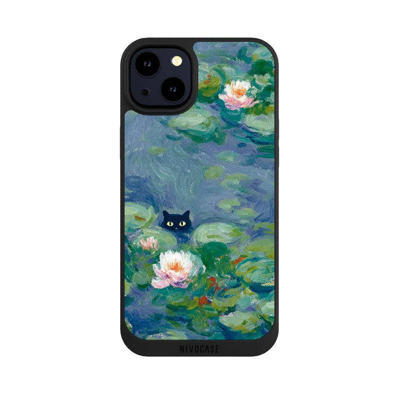 iPhone 14 Plus NIVOpure Cat in the Pond Painting