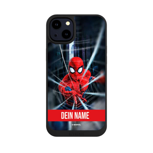 Apple iPhone 14 Plus NIVOpure Spiderman Webs in Action Personalisierbar