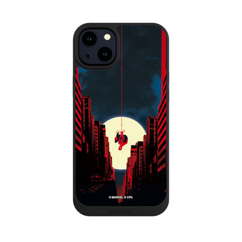 Apple iPhone 14 Plus NIVOpure Spider-Man Marvel between Skyscrapers