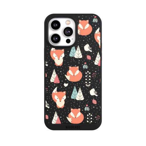 Apple iPhone 14 Pro Max NIVOpure Motif Renards sans Fond