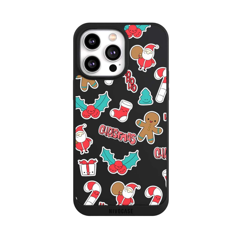 iPhone 14 Pro Max NIVOpure Christmas Pattern transparent