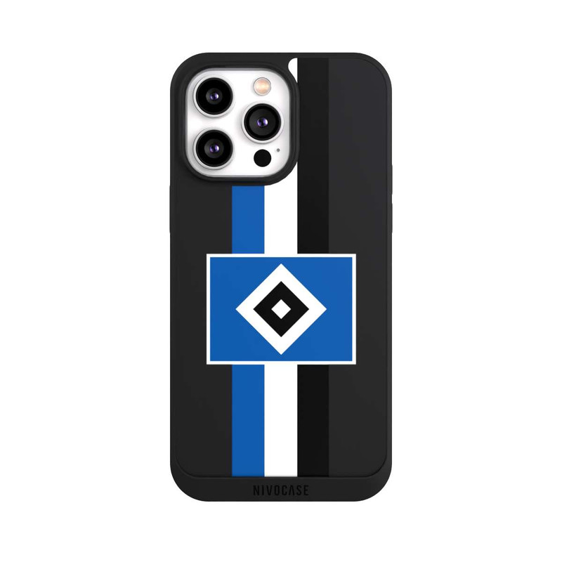 iPhone 14 Pro Max NIVOpure HSV Streifen - Blau-Weiß-Schwarz - ohne Hintergrund