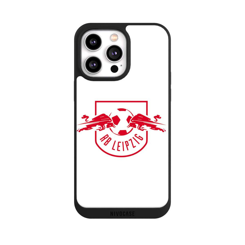 iPhone 14 Pro Max NIVOpure Rotes RB Leipzig Logo auf Weiß