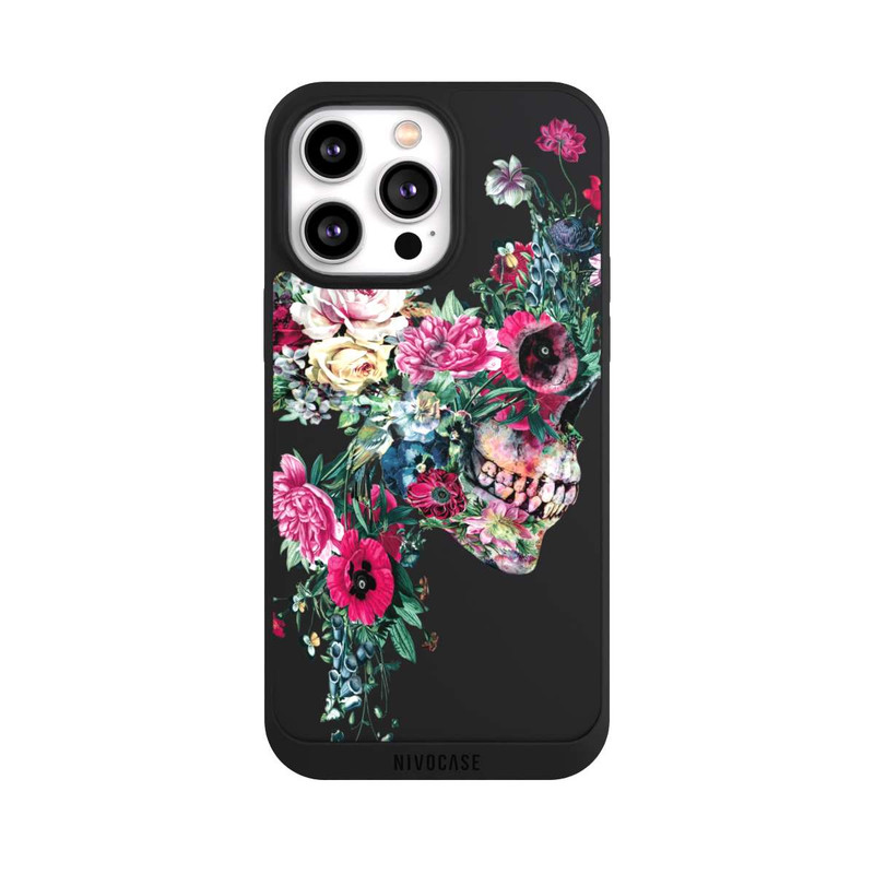 iPhone 14 Pro Max NIVOpure Flower Skull transparent