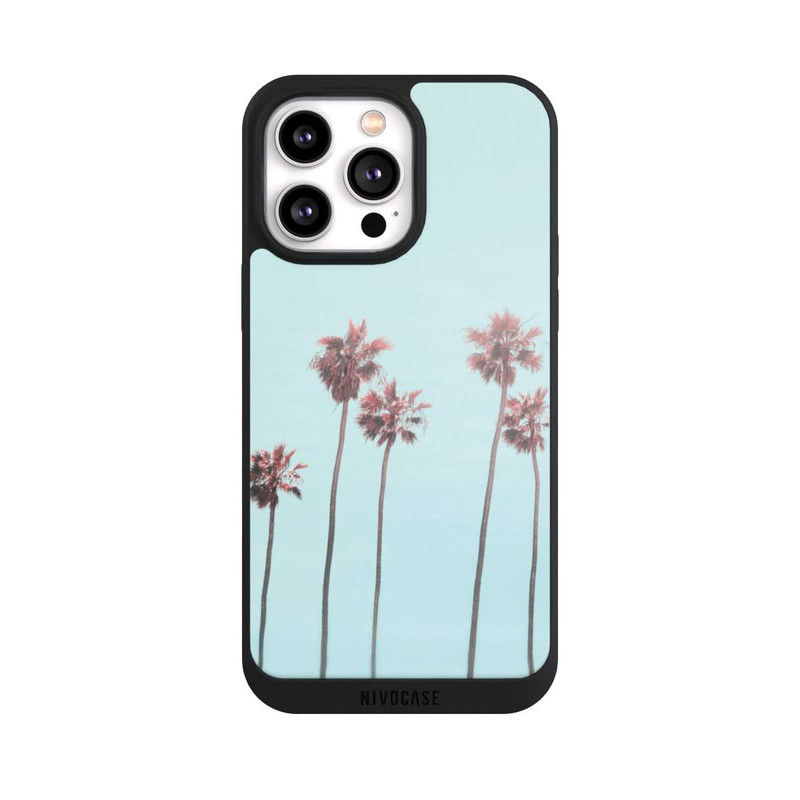 iPhone 14 Pro Max NIVOpure Pink Light Paradise Beach Palm