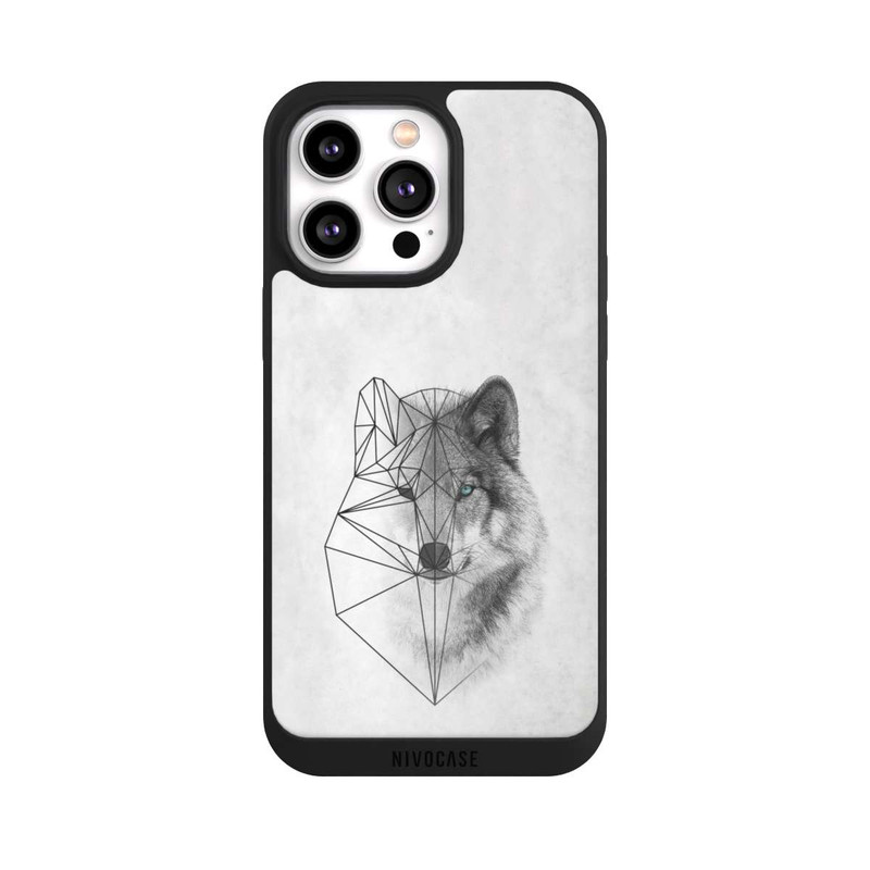iPhone 14 Pro Max NIVOpure Polygonaler Wolf