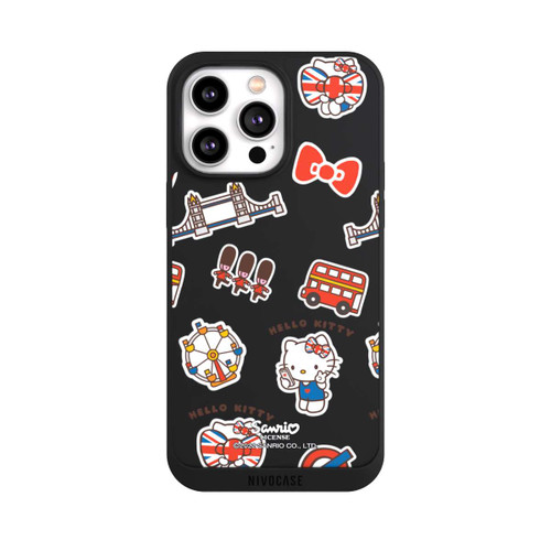 Apple iPhone 14 Pro Max NIVOpure Hello Kitty Londoner Abzeichen Transparent