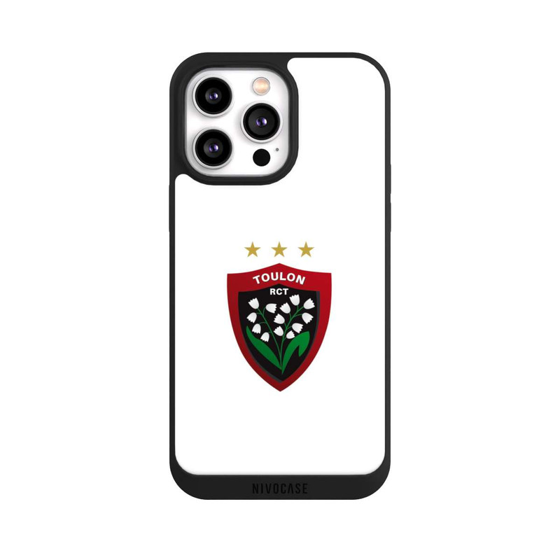 iPhone 14 Pro Max NIVOpure Logo RC Toulonnais Blanc