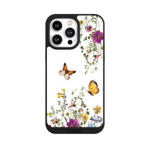 Apple iPhone 14 Pro Max NIVOpure Papillons et fleurs colorées