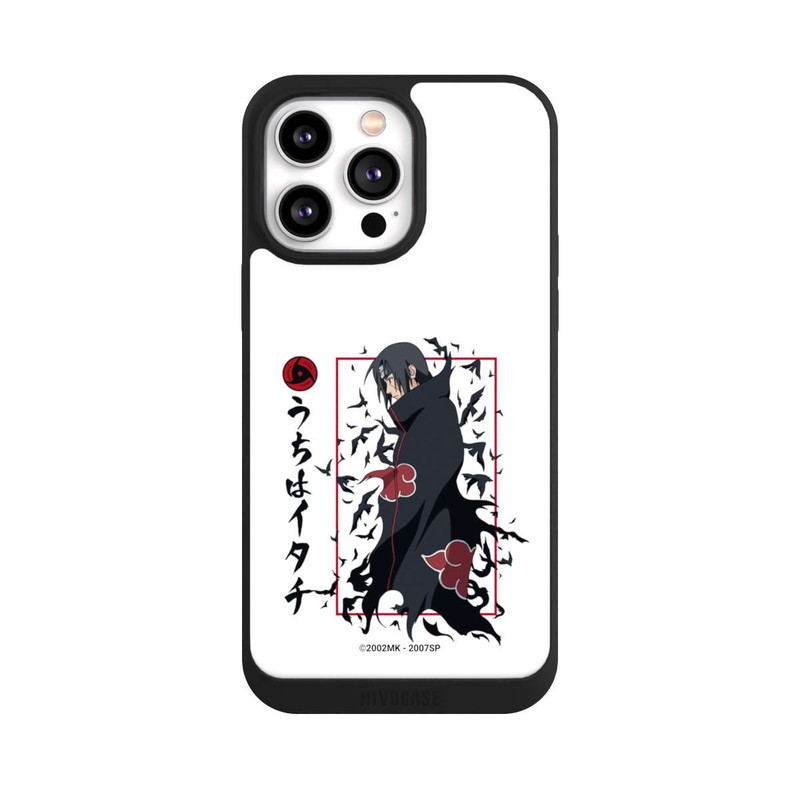 iPhone 14 Pro Max NIVOpure Itachi Krähen Weiß
