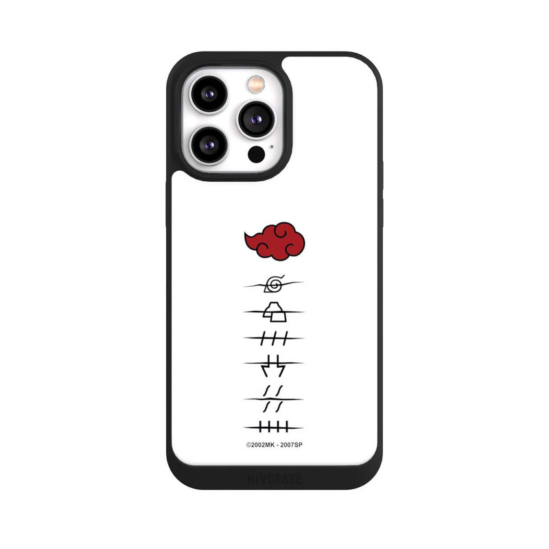 iPhone 14 Pro Max NIVOpure Akatsuki member symbols white