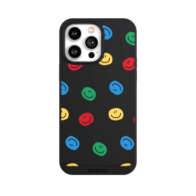 iPhone 14 Pro Max NIVOpure Smile Muster Bunt