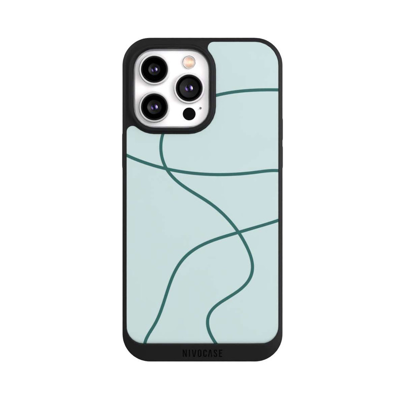 iPhone 14 Pro Max NIVOpure Blaue Dünne Linien