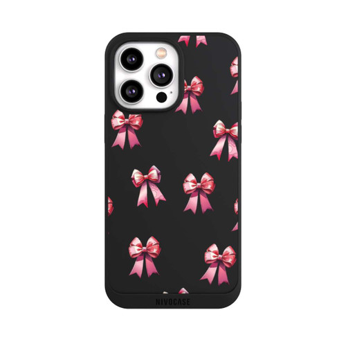 Apple iPhone 14 Pro Max NIVOpure Bow Red Pattern Watercolor Transparent