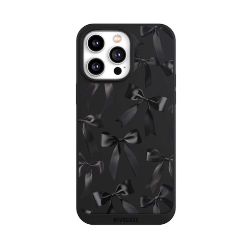 Apple iPhone 14 Pro Max NIVOpure Schwarze Satinschleifen