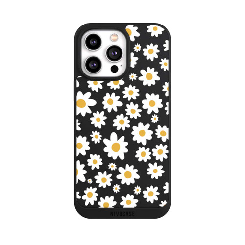 Apple iPhone 14 Pro Max NIVOpure Daisy Flower Seamless Pattern Transparent
