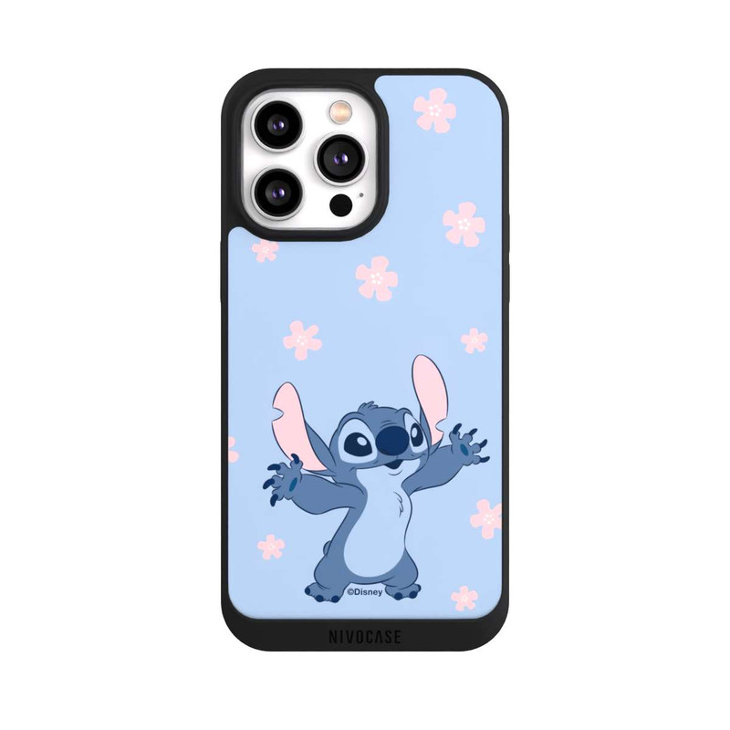 iPhone 14 Pro Max NIVOpure Stitch Pastel Flowers Blue