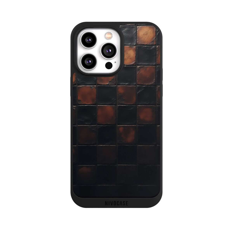 iPhone 14 Pro Max NIVOpure Karomuster Metallic Look mit KI